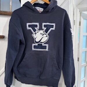 EUC Yale Bulldog Hoodie Sweatshirt - Navy sz M